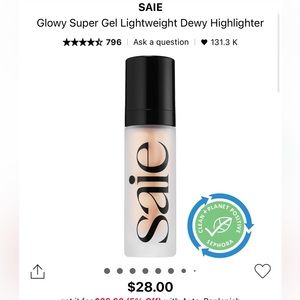 Saie Glowy Super Gel in shade Sunglow